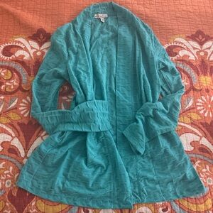 🩵Teal Textured Open Cardigan🩵